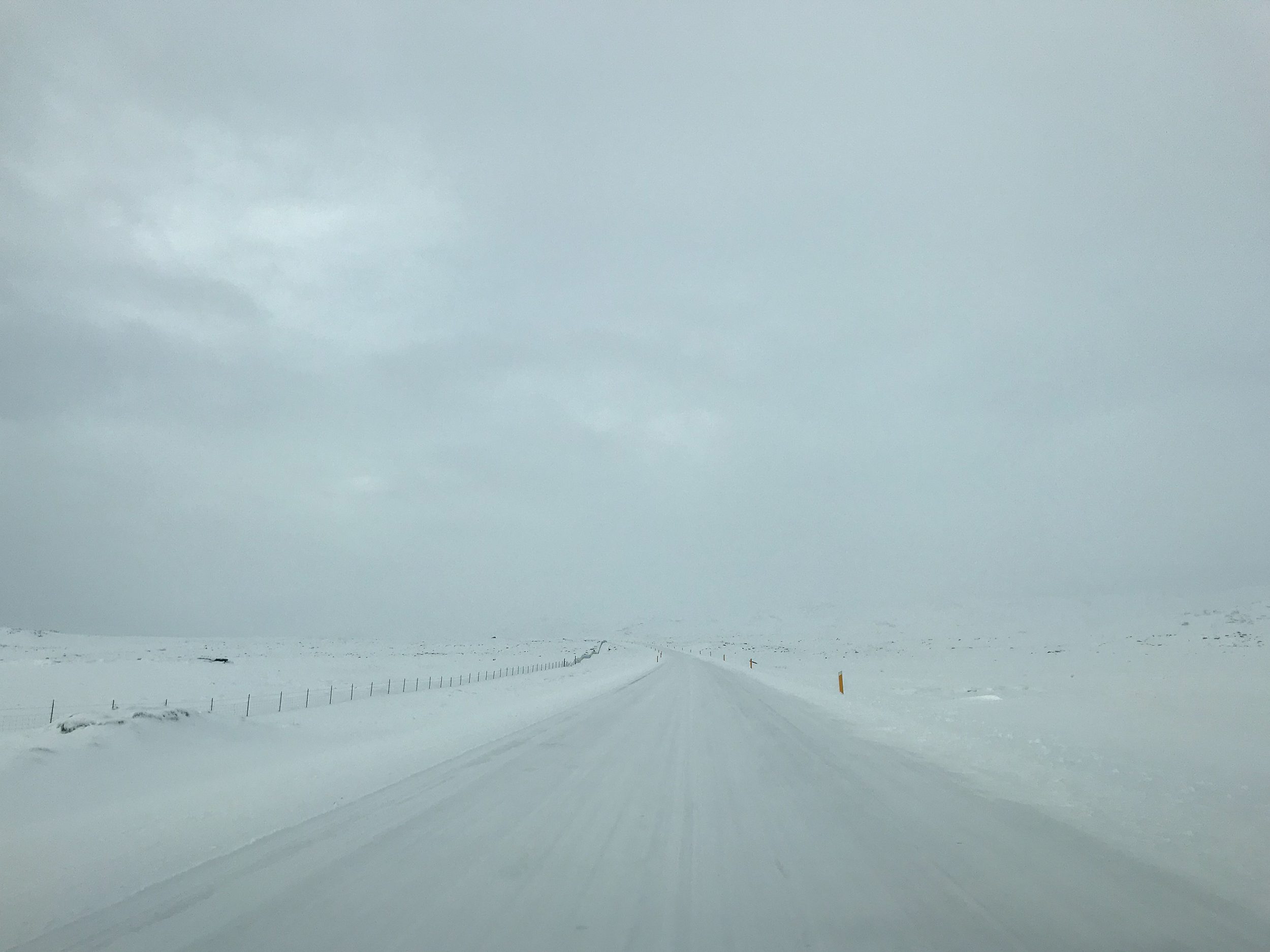 Conduite en hiver en Islande