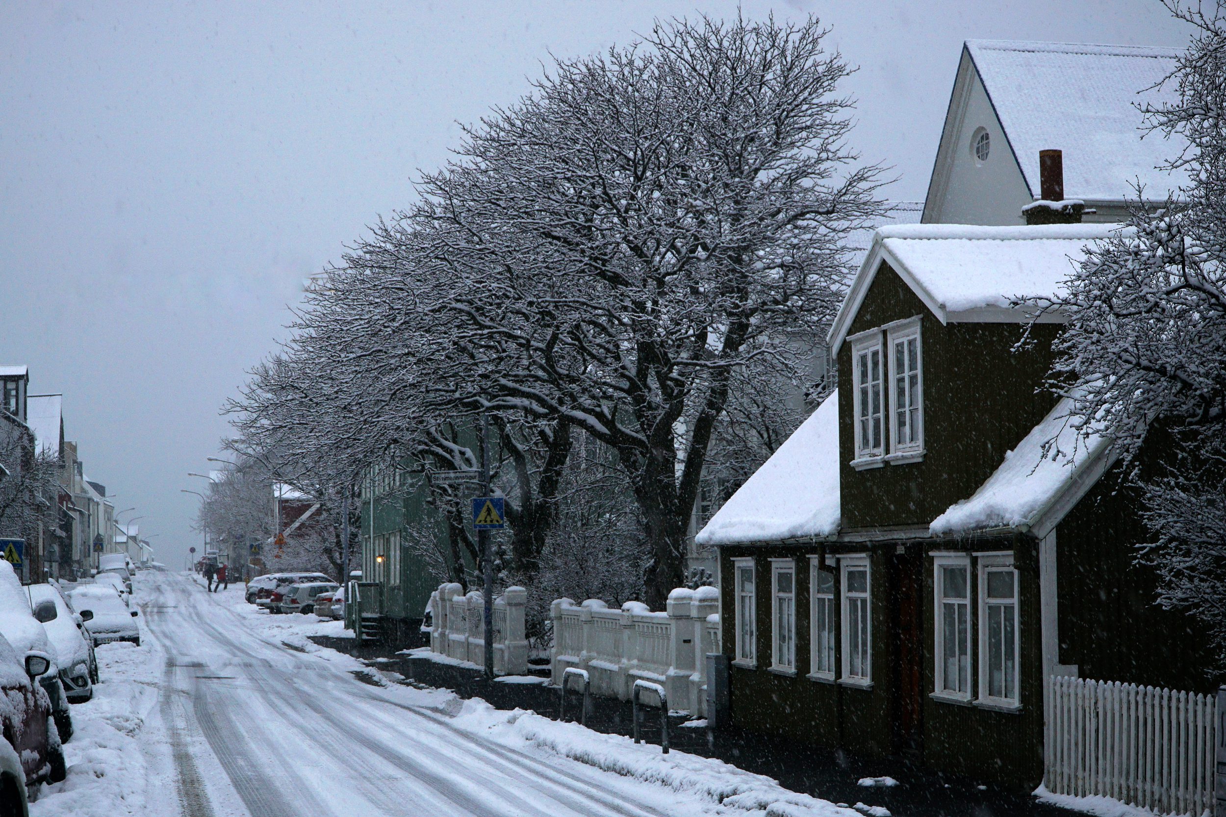 Reykjavík sous la neige